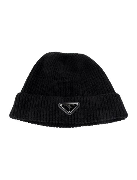 prada beanie black|prada straw hat.